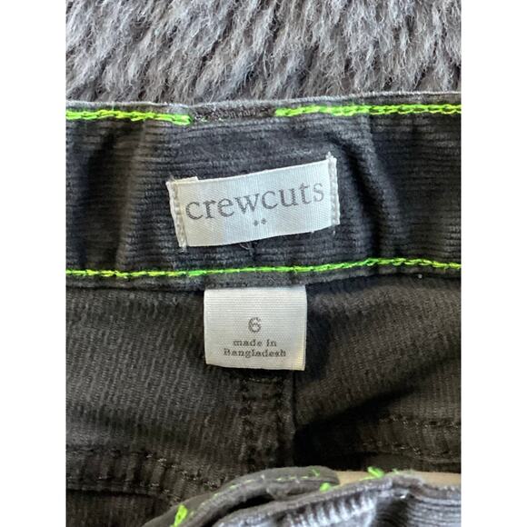 Crewcuts charcoal corduroy slacks pants boys' size 6 - Picture 6 of 10